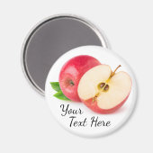 Rotapfel Magnet (Vorderseite/Rückseite)