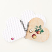 Rotäpfel mit Blätter Notizblock (Innenseite)