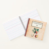 Rotäpfel mit Personalisierten Blätter Notizblock (Innenseite)