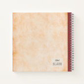 Rotäpfel mit Personalisierten Blätter Notizblock (Rückseite)