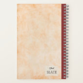 Rotäpfel mit Personalisierten Blätter Notizblock (Rückseite)