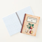 Rotäpfel mit Personalisierten Blätter Notizblock (Innenseite)