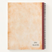 Rotäpfel mit Personalisierten Blätter Notizblock (Rückseite)