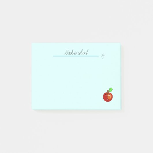 Rotapfel Post-it Klebezettel (Vorderseite)