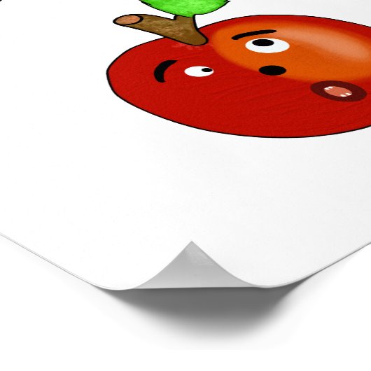 Rotapfel Poster (Ecke)