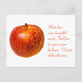 Rotapfel Postkarte (Vorderseite)