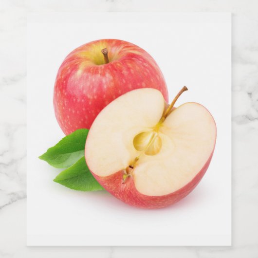 Rotapfel Weinetikett (Einzelnes Label)