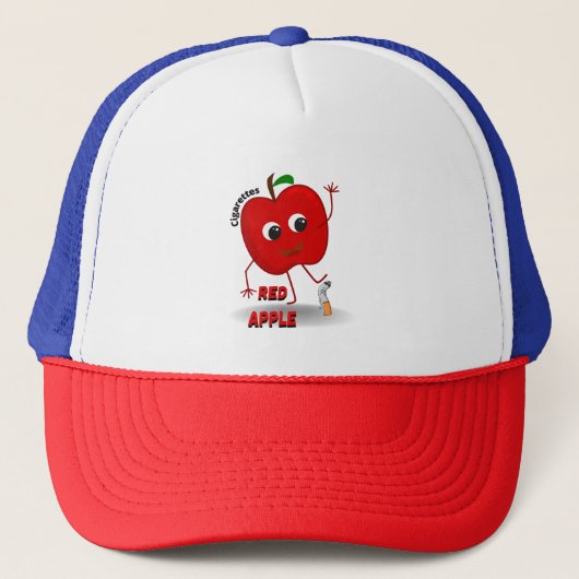 Rotapfel-Zigaretten Truckerkappe (Vorderseite)