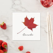 Rotapfelblatt Serviette (Beispiel)