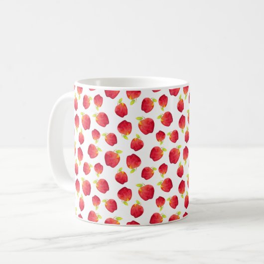 Rotapfelmuster Kaffeetasse (Vorderseite Links)