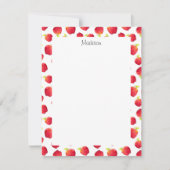 Rotapfelmuster Mitteilungskarte (Vorderseite)