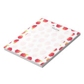 Rotapfelmuster Notizblock (Rotiert)