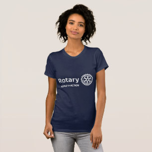 Rotarier bei der Arbeit - T - Shirt in dunklen Far