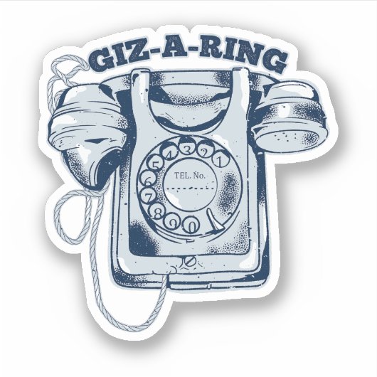 Rotarier Blau Aufkleber (Vorderseite)