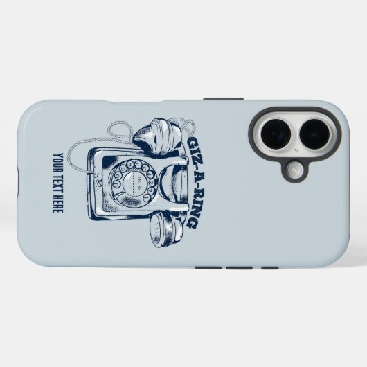 Rotarier Blau Case-Mate iPhone Hülle (Rückseite (Horizontal))