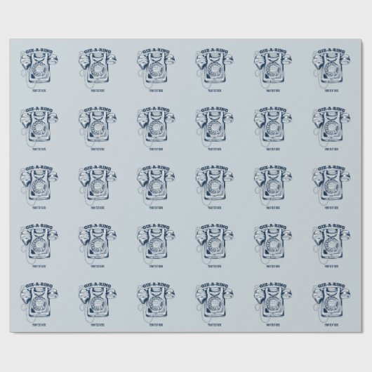 Rotarier Blau Geschenkpapier (Flach)