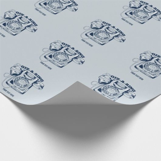 Rotarier Blau Geschenkpapier (Ecke)