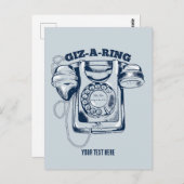 Rotarier Blau Postkarte (Vorne/Hinten)