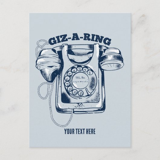 Rotarier Blau Postkarte (Vorderseite)