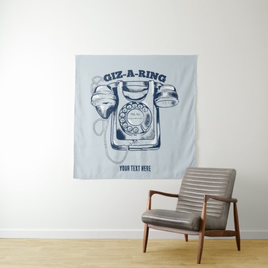 Rotarier Blau Wandteppich (Beispiel)