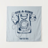 Rotarier Blau Wandteppich (Vorderseite)