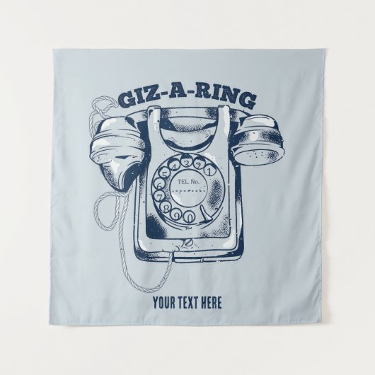 Rotarier Blau Wandteppich (Vorderseite)