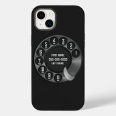 Rotary Dial Phone Black Case-Mate iPhone Hülle (Rückseite)