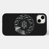 Rotary Dial Phone Black Case-Mate iPhone Hülle (Rückseite (Horizontal))