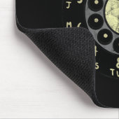 Rotary Dial Vintage Old Phones Numbers Mousepad (Ecke)
