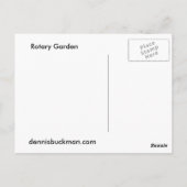 Rotary Garden Postkarte (Rückseite)