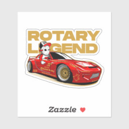 ROTARY LEGEND ANIME STIL ROTARY RACING AUFKLEBER