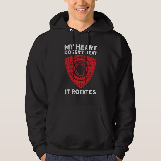 Rotary Motor Revolutionen Car Tuning Car Workshop Hoodie (Vorderseite)