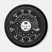Rotary Phone Dial - Custom 921 Magnet (Vorne)