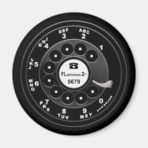 Rotary Phone Dial - Custom 921 Magnet