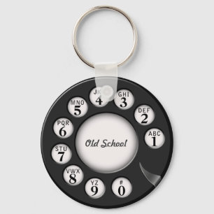 Rotary Phone Dial der Alten Schule Schlüsselanhänger