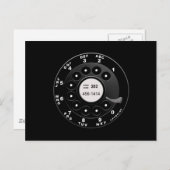 Rotary Phone Dial Postkarte (Vorne/Hinten)