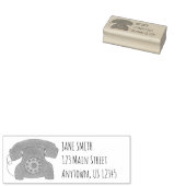 Rotary Phone Dial Retro Vintage Telefonadresse Gummistempel (Stempel)