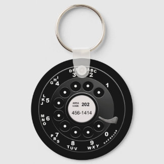 Rotary Phone Dial Schlüsselanhänger