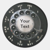 Rotary Phone Dial Stickers (Vorderseite)