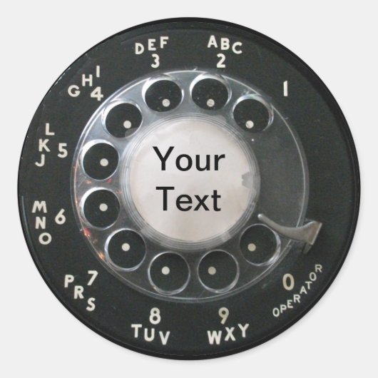 Rotary Phone Dial Stickers (Vorderseite)