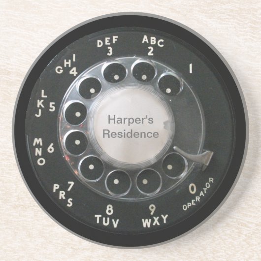 Rotary Phone Dial Untersetzer (Vorne)