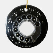 Rotary Phone Keramik Ornament (Vorne)