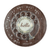 Rotary Phone Look Cutting Board Schneidebrett (Vorderseite)