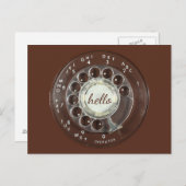 Rotary Phone Look Postkarte (Vorne/Hinten)
