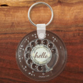 Rotary Phone Look Schlüsselanhänger (Vorderseite)