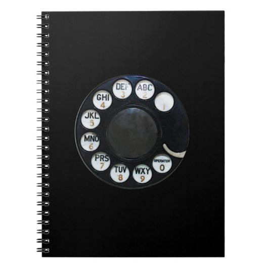 Rotary Phone Notebook Notizblock (Vorderseite)