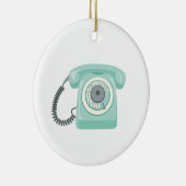Rotary-Telefon Keramik Ornament (Rechts)
