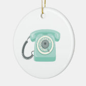 Rotary-Telefon Keramik Ornament (Links)