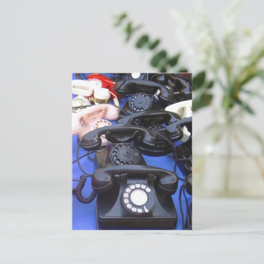 Rotary-Telefon Postkarte (Stehend Vorderseite)
