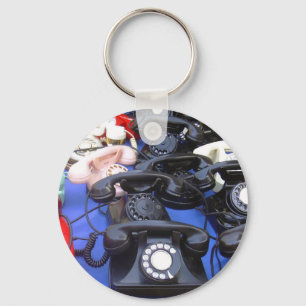 Rotary-Telefon Schlüsselanhänger